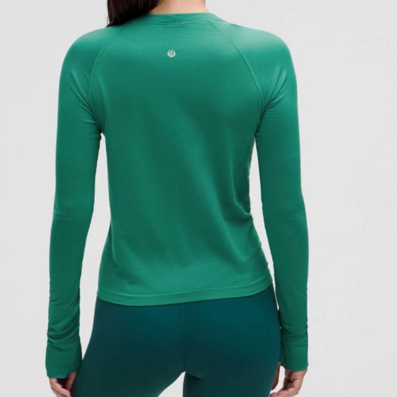Lululemon Swiftly Tech Long Sleeve Shirt 2.0 *Race Length Green Size 6 $78 - Picture 7 of 15